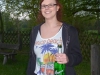 Maike vor dem Anstossen