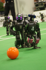 Tamara und Ywain kämpfen um den Ball