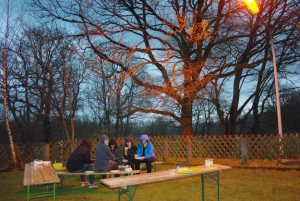 Natriumdampf-Sonnenuntergang