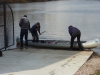 Umsetzen an der Schleuse