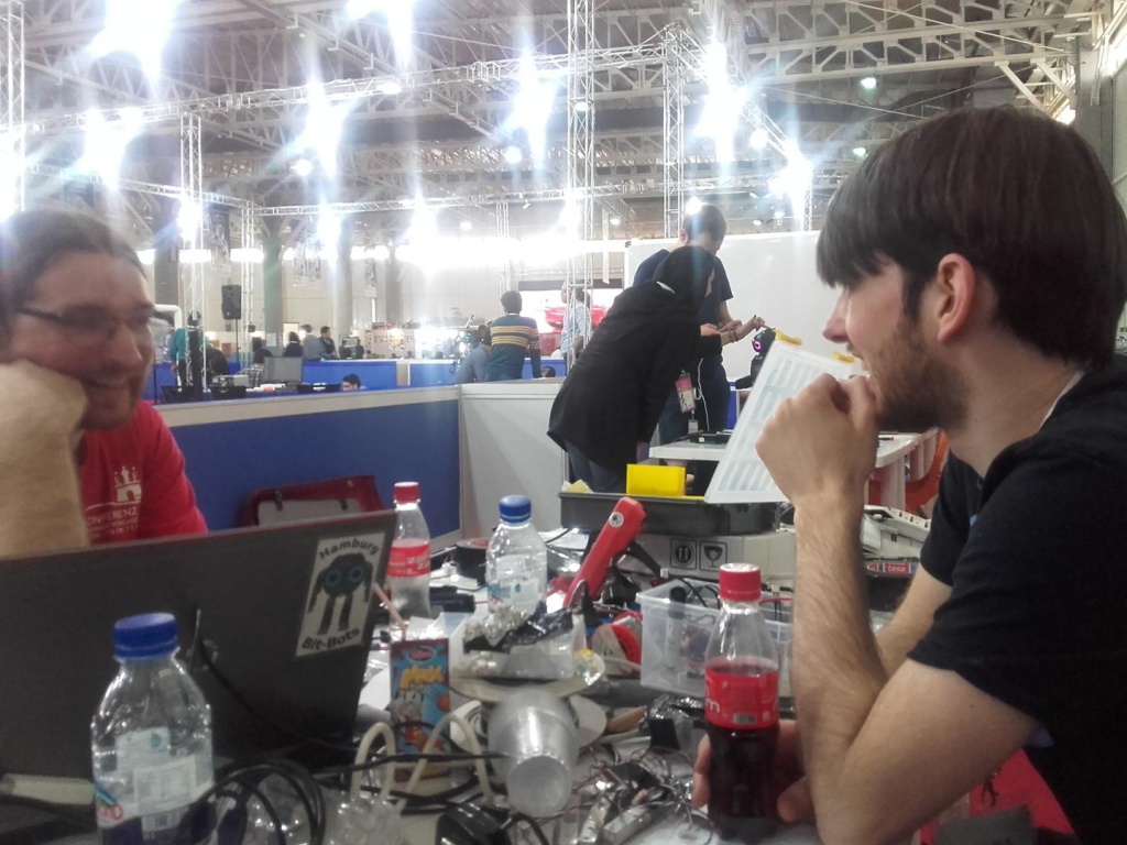 Nils and Simon getting lost in exchanging ideas