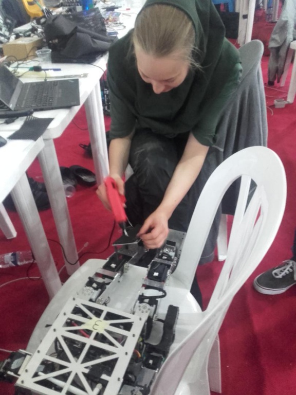 Giving Minibot more grip on the feet